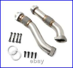 Heavy Duty Stainless Steel Bellowed Up Pipe Kit Early 1999 Ford 7.3L Powerstroke