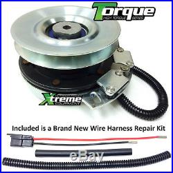 PTO Clutch For Toro 112-0913 with Wire Harness Repair Kit & Pulley Upgrade